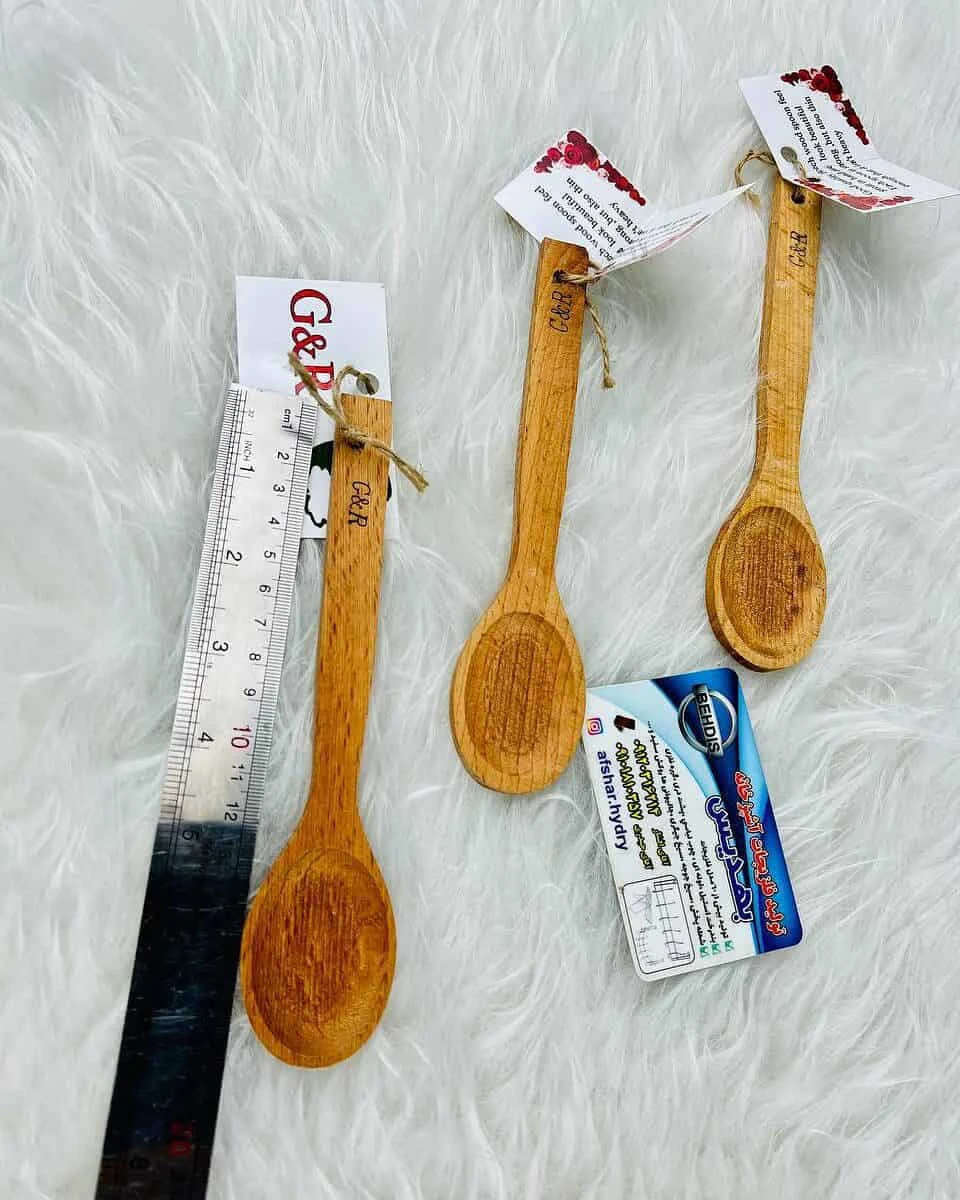 قاشق چوبی کوچک جی آر