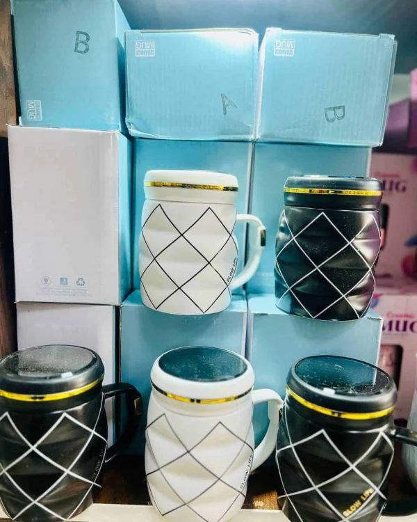 ماگ درب آینه اعلا مدل لوزی
