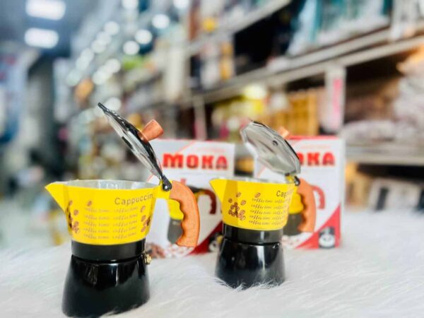 قهوه ساز 3 کاپ دسته چوبی (MOKA)